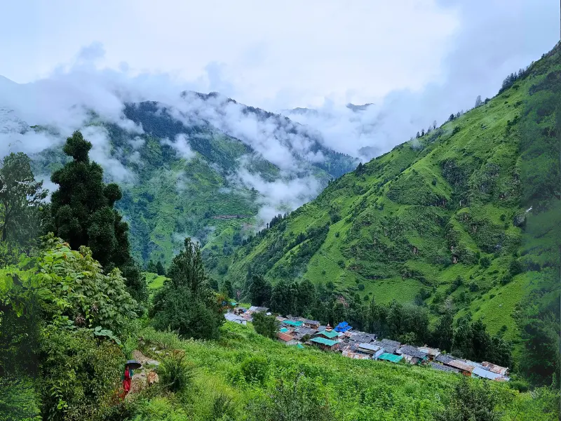 Yamuna River and trekking views